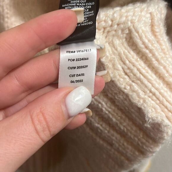 ✨Torrid Cotton Intarsia Pullover Balloon Sleeve Sz 0X Sweater✨ - Picture 9 of 9